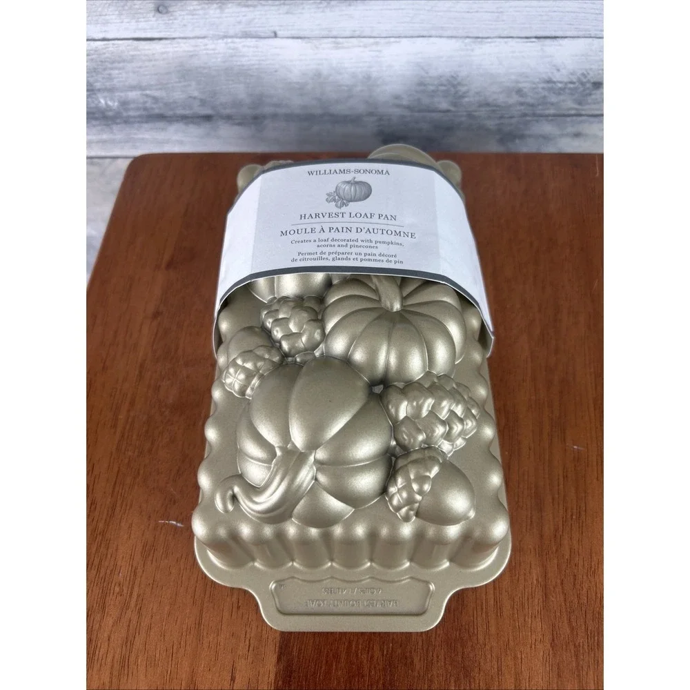 Nordic Ware Pumpkin Harvest Loaf Pan ~ 6 Cups 1.4 Liters Mold
